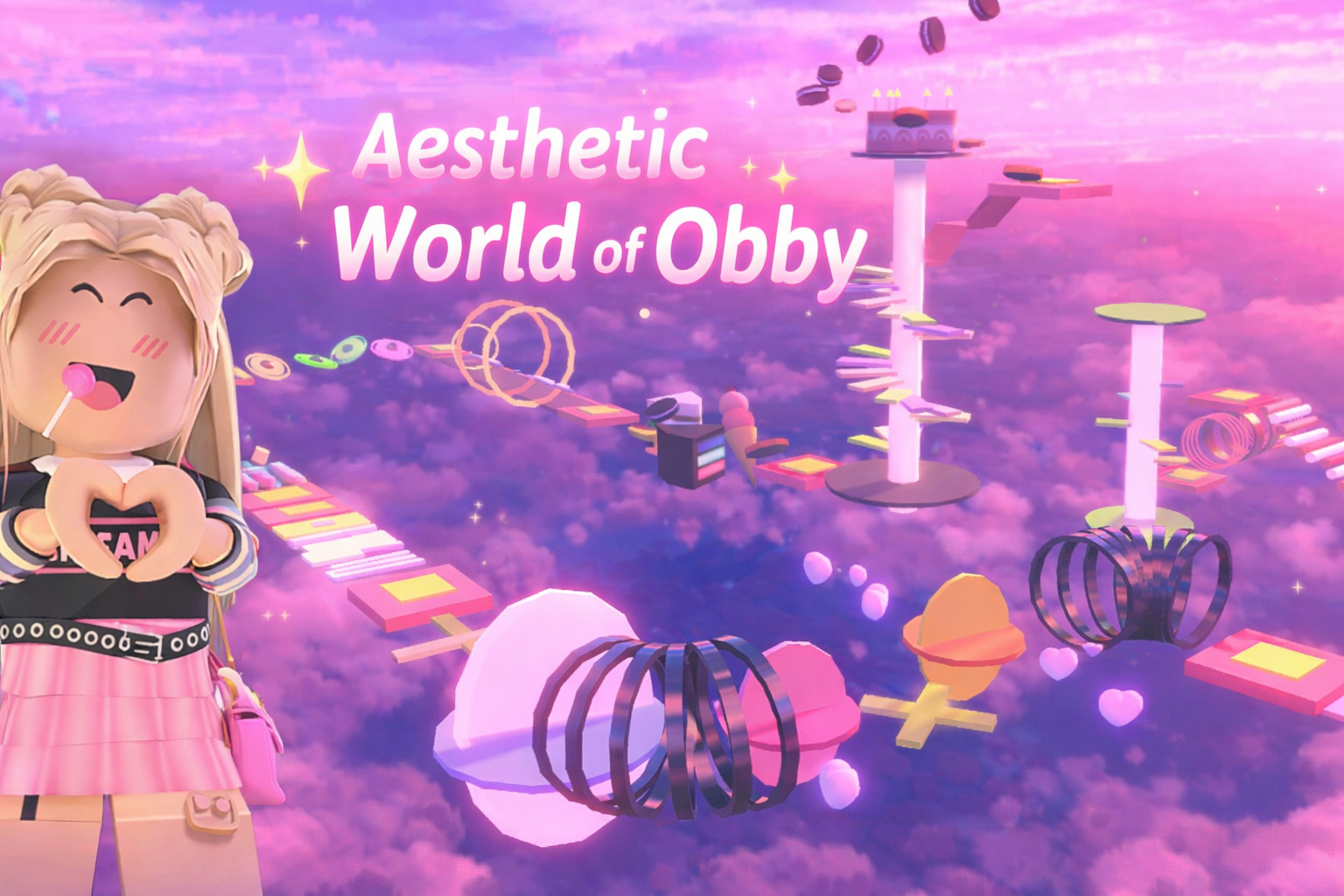 Aesthetic World Of Obby game thumbnail