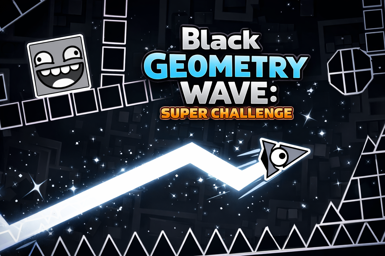 Black Geometry Wave Super Challenge game thumbnail