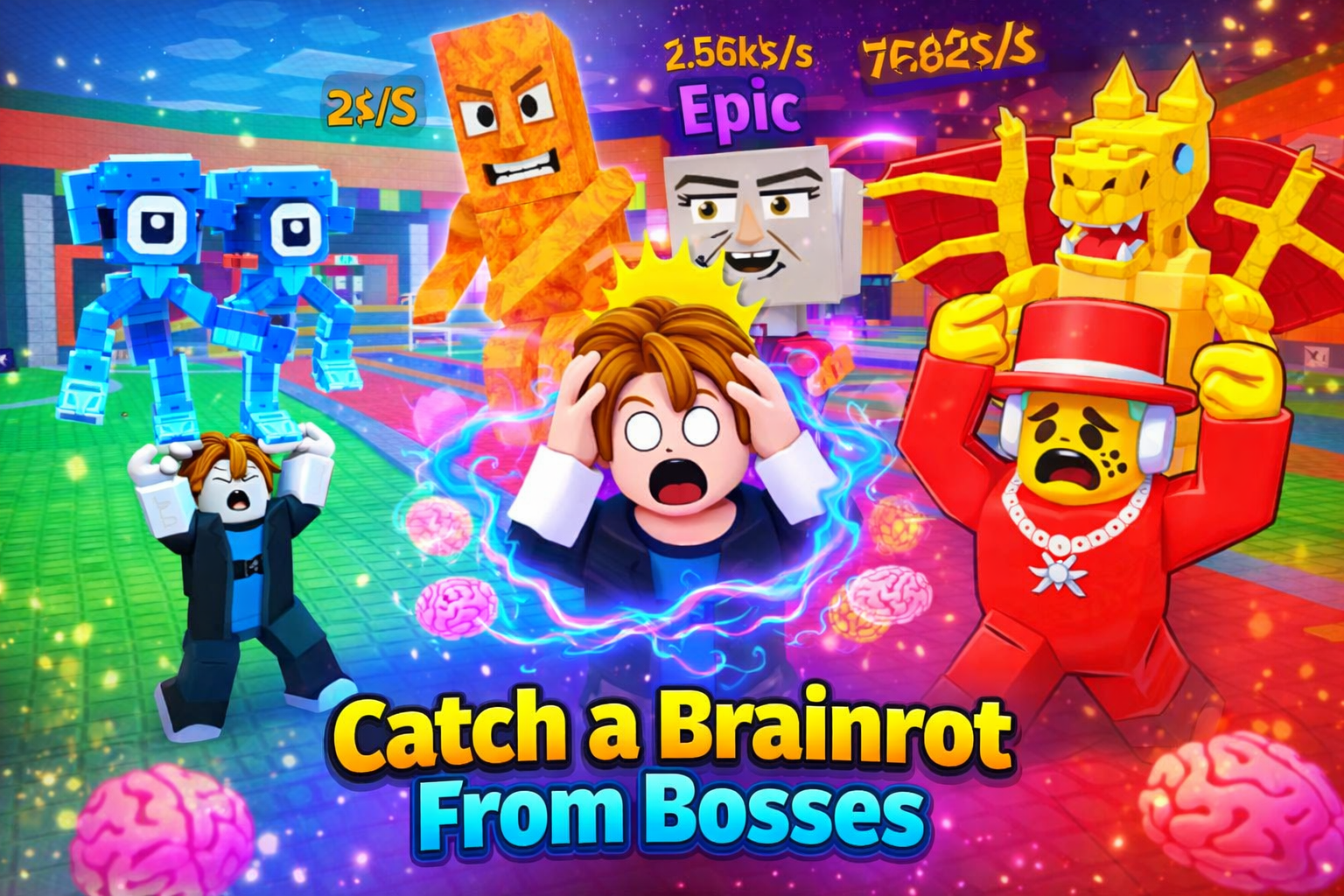 Catch A Brainrot From Bosses game thumbnail