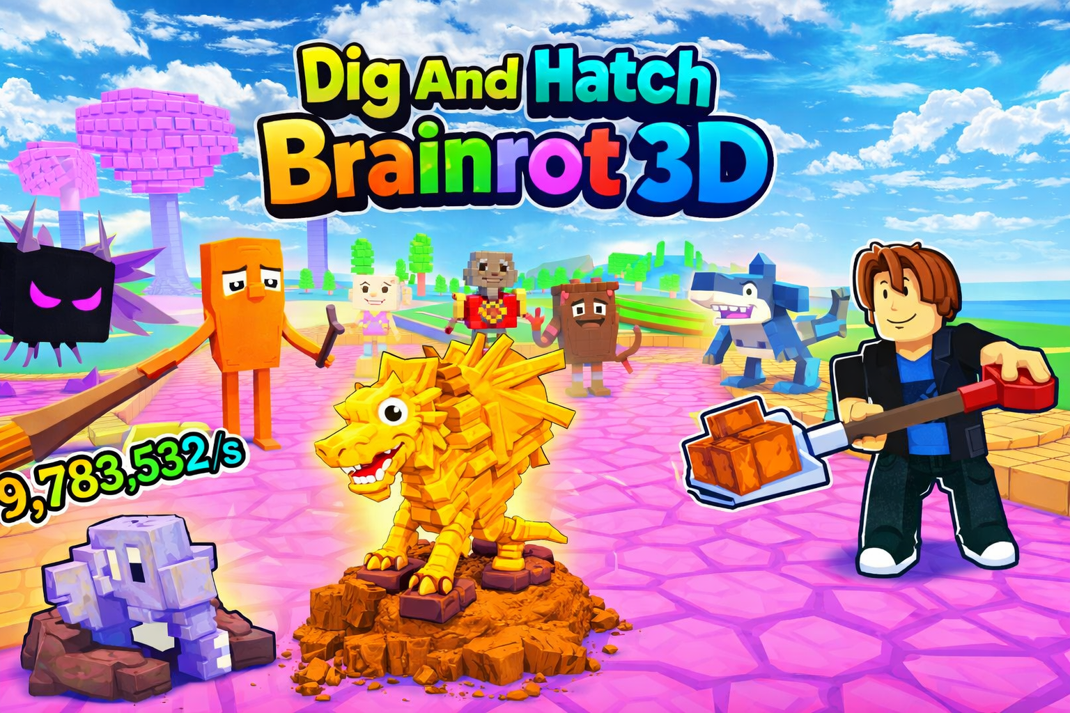 Dig And Hatch Brainrot 3d game thumbnail