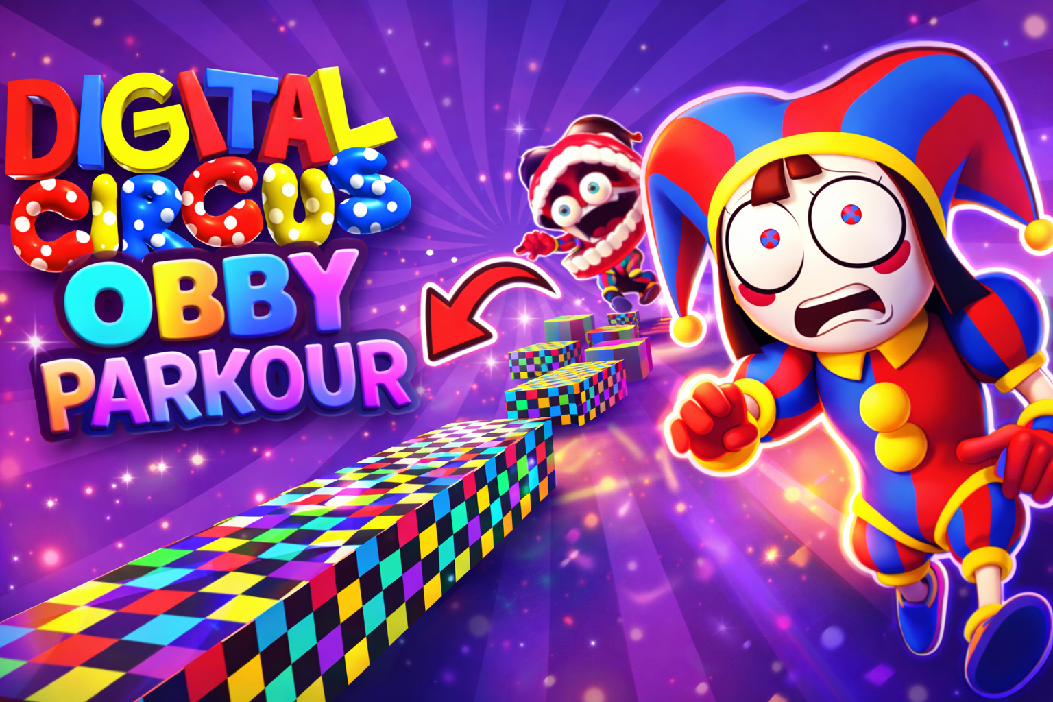 Digital Circus Obby Parkour game thumbnail