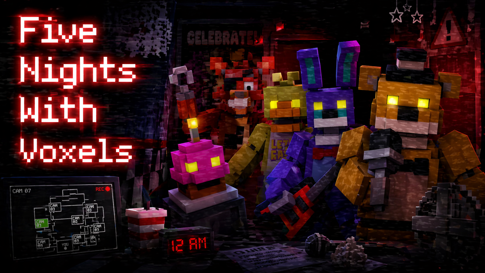 Five Nights With Voxels game thumbnail