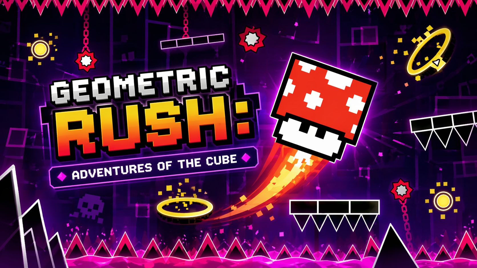 Geometric Rush Adventures Of The Cube game thumbnail