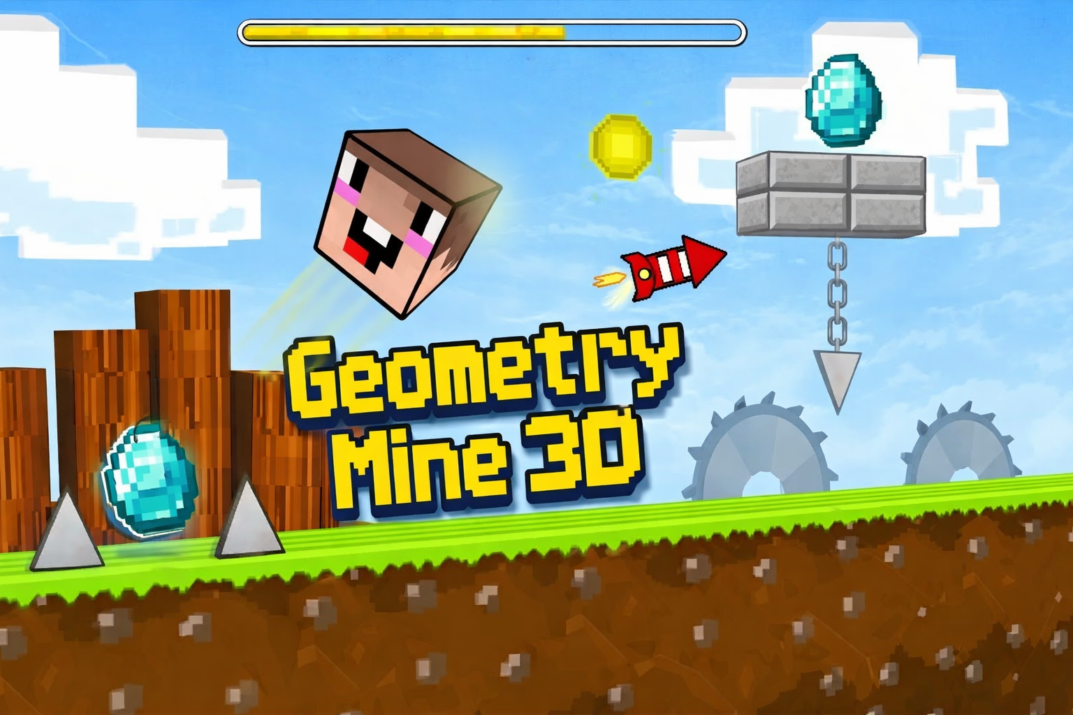 Geometry Mine 3d Game game thumbnail