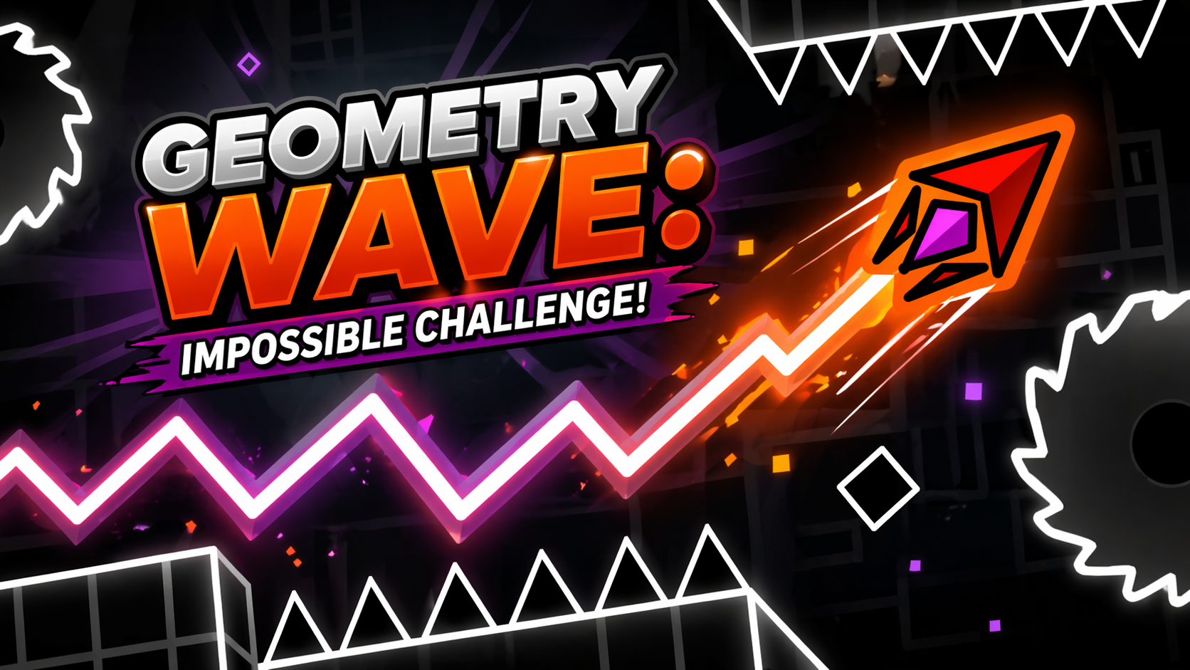 Geometry Wave Impossible Challenge game thumbnail
