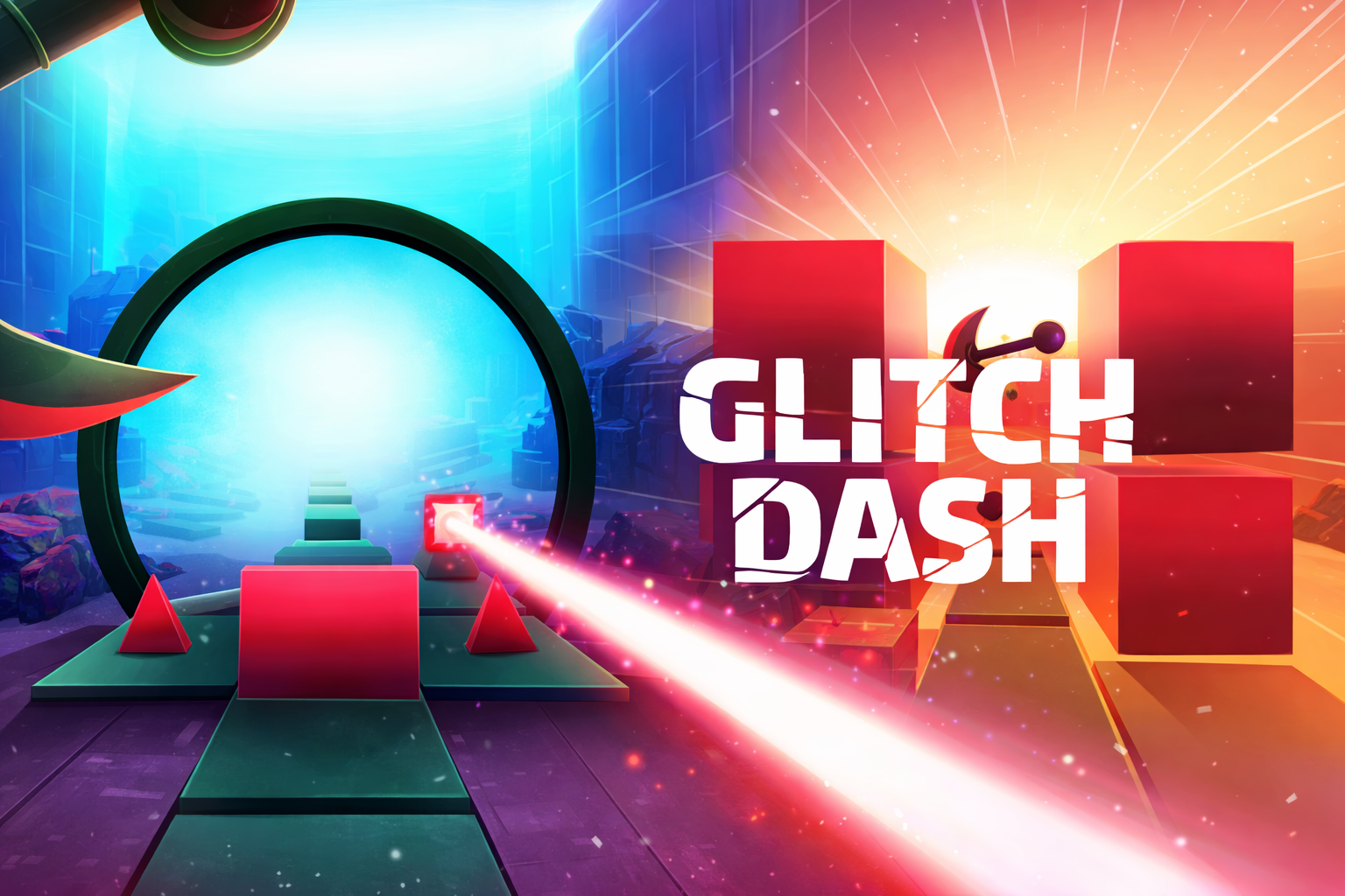 Glitch Dash Game game thumbnail