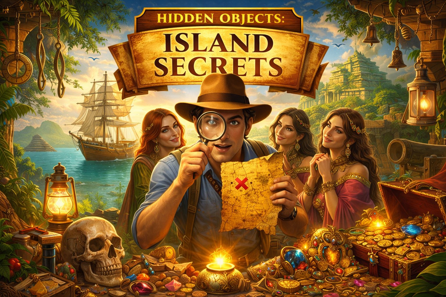 Hidden Objects Island Secrets game thumbnail