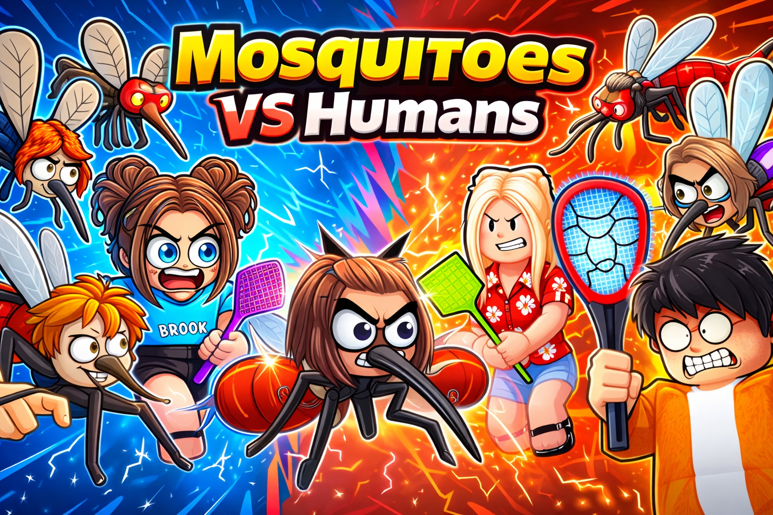 Mosquitoes Vs Humans game thumbnail