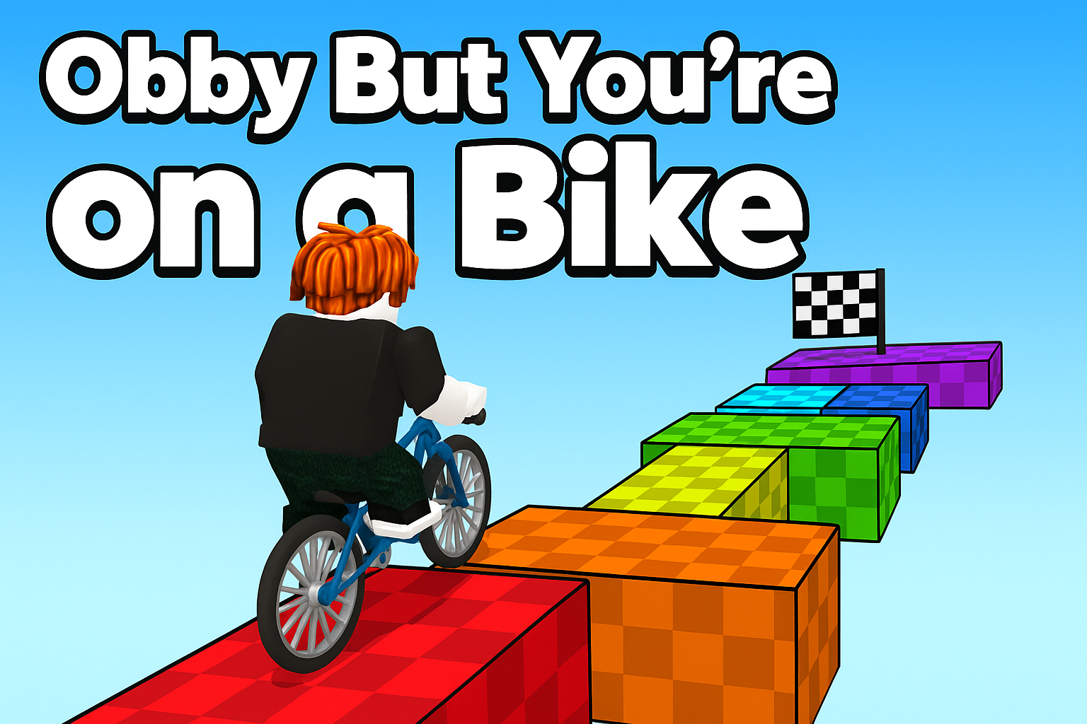 Obby But Youre On A Bike game thumbnail