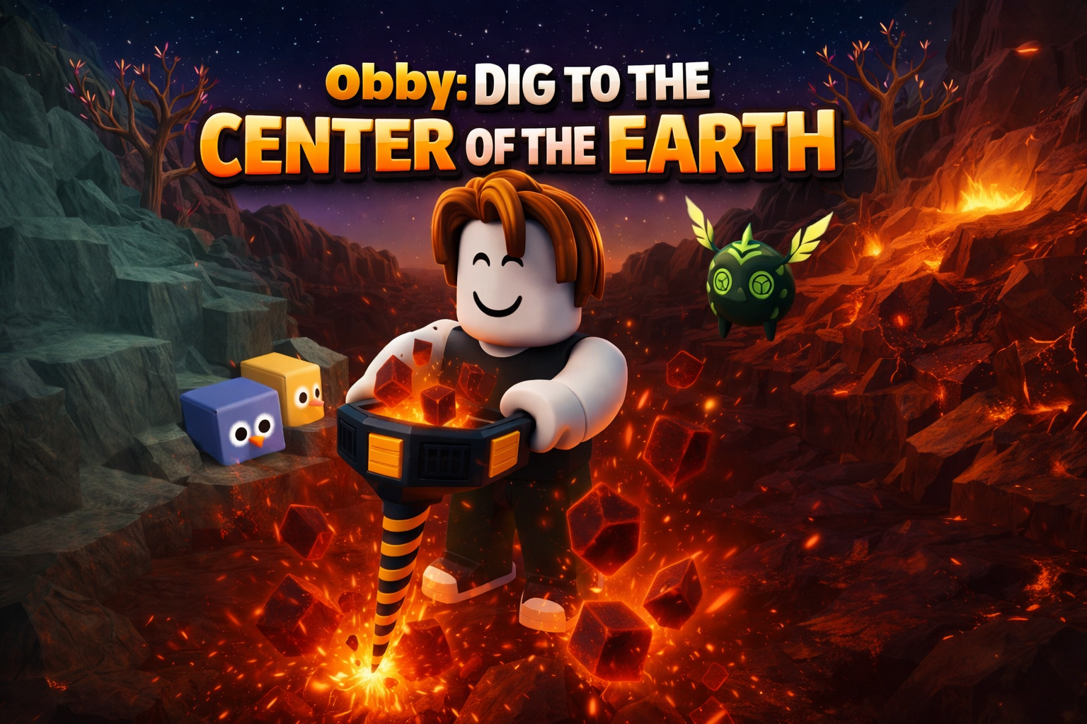 Obby Dig To The Center Of The Earth game thumbnail