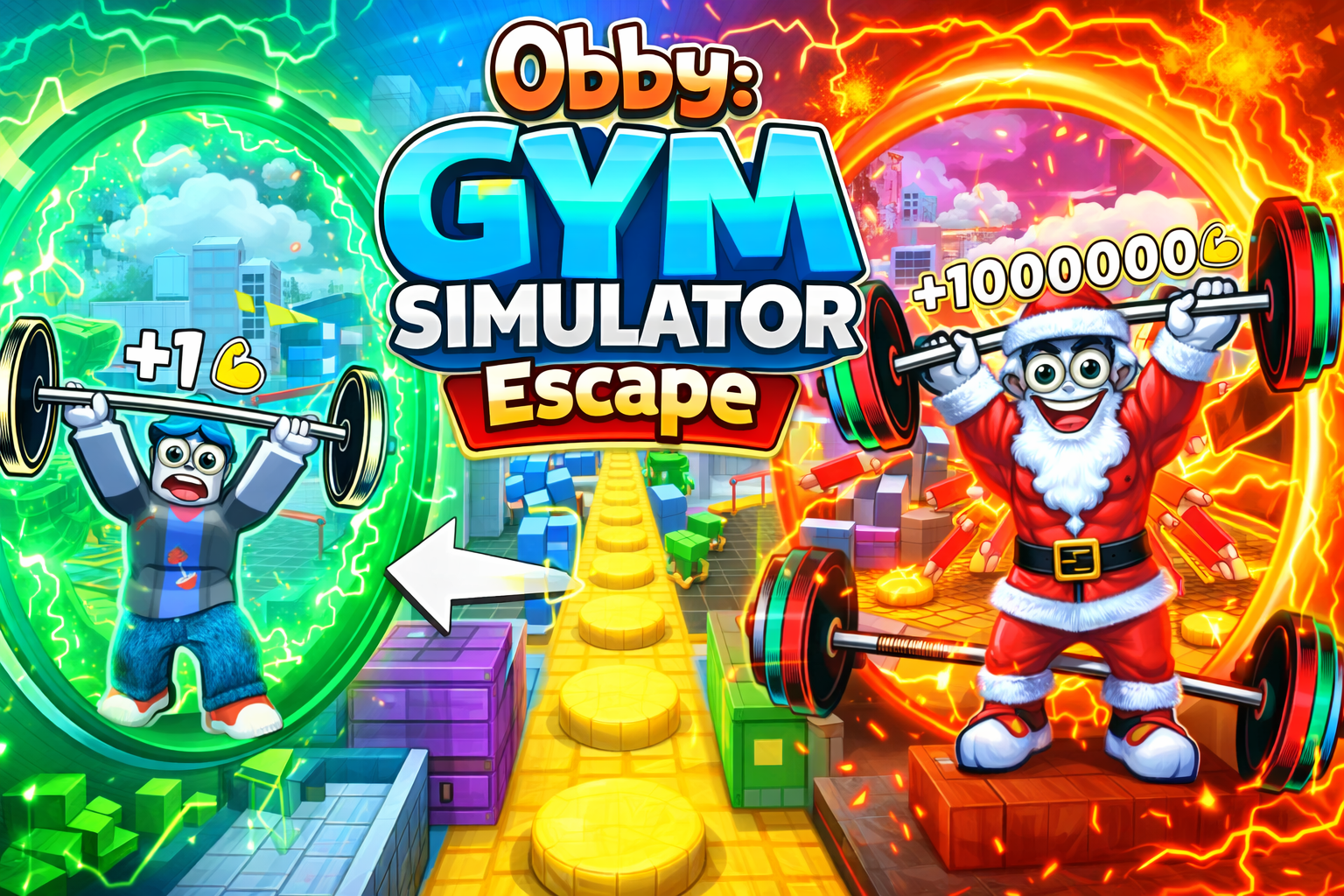 Obby Gym Simulator Escape game thumbnail