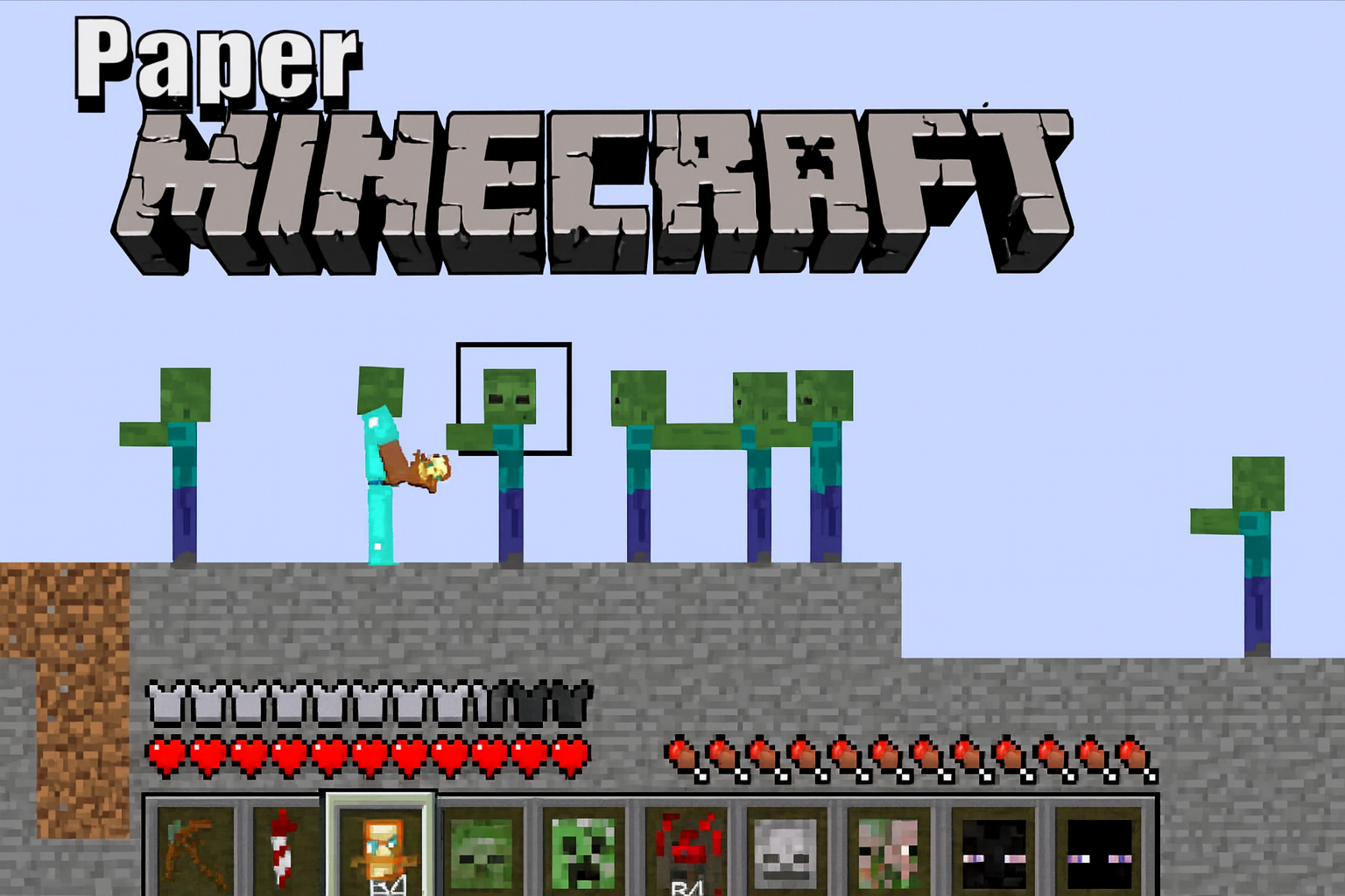 Paper Minecraft game thumbnail