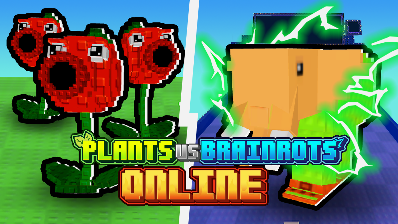 Plants Vs Brainrots Online game thumbnail