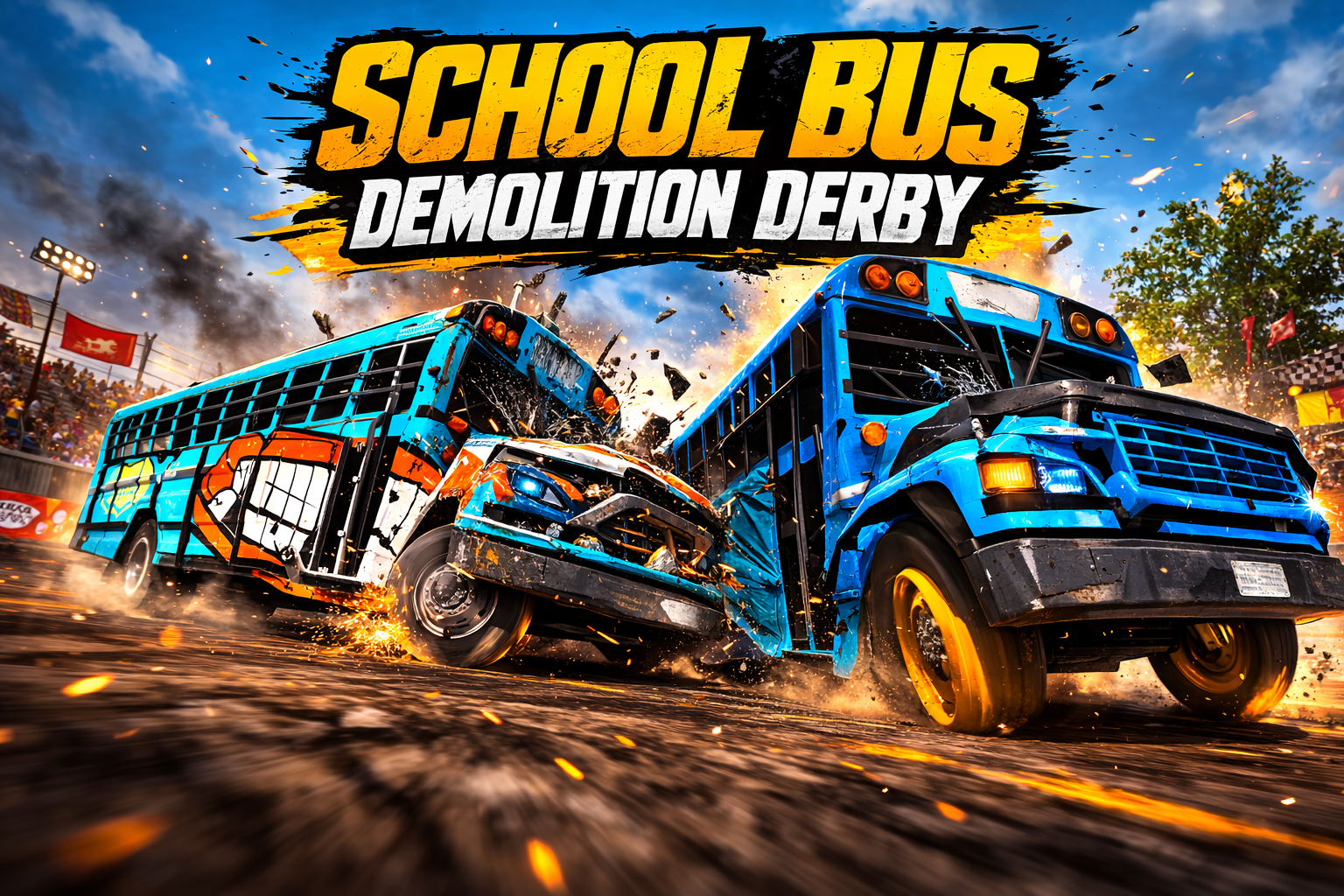 School Bus Demolition Derby game thumbnail