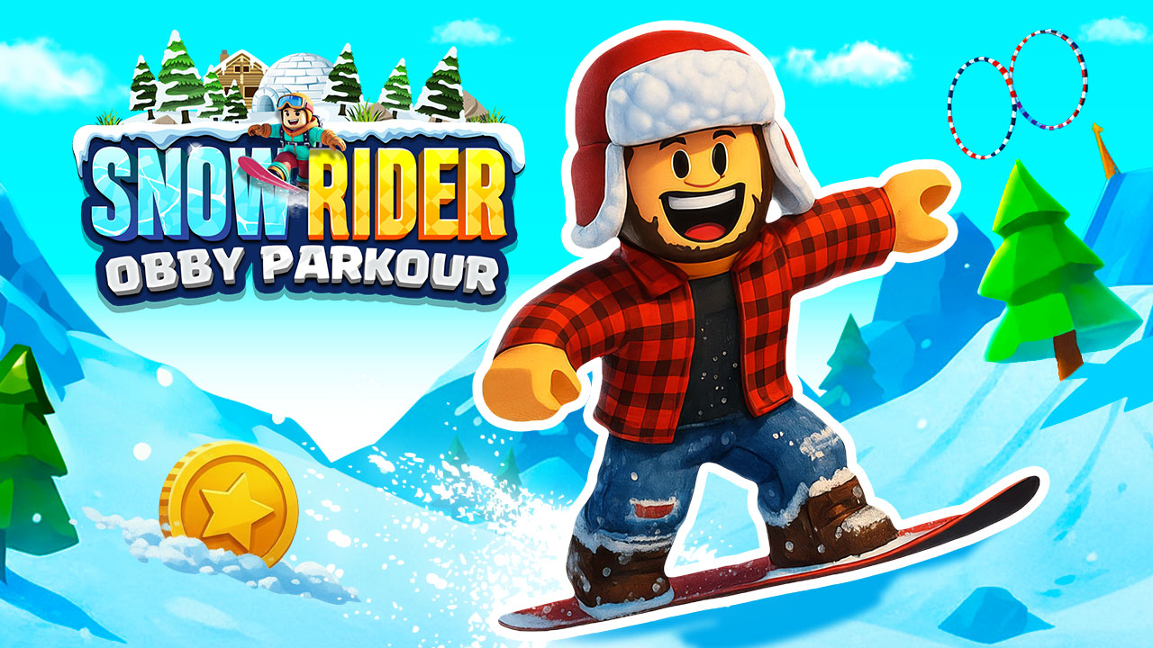 Snow Rider Obby Parkour game thumbnail