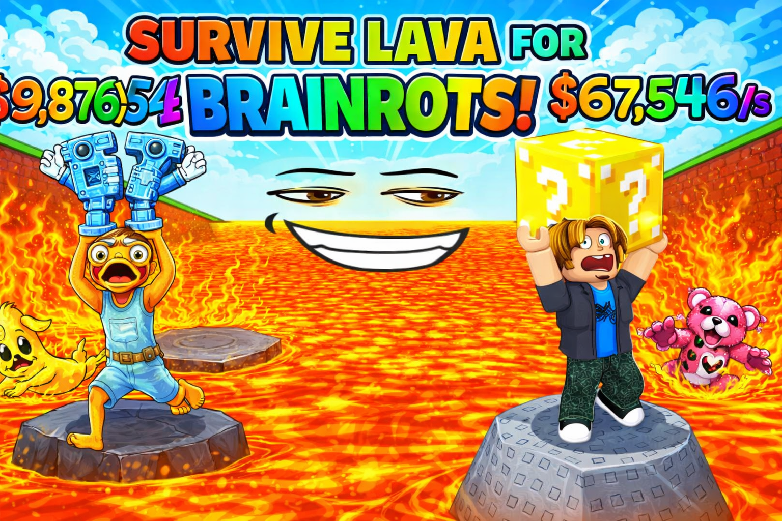 Survive Lava For Brainrots game thumbnail